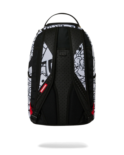 Sprayground Astromane Sky Writer Backpack - White / Black / Gold