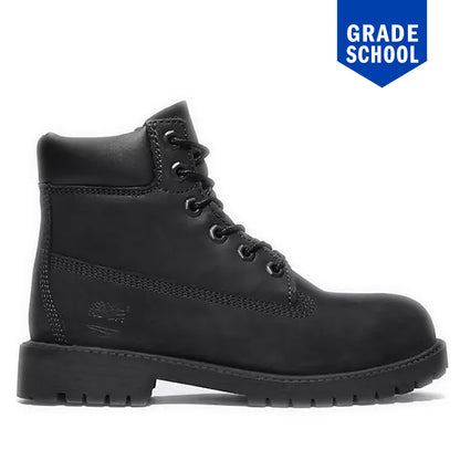 Grade School Timberland 6-inch Premium Waterproof Boots- Black