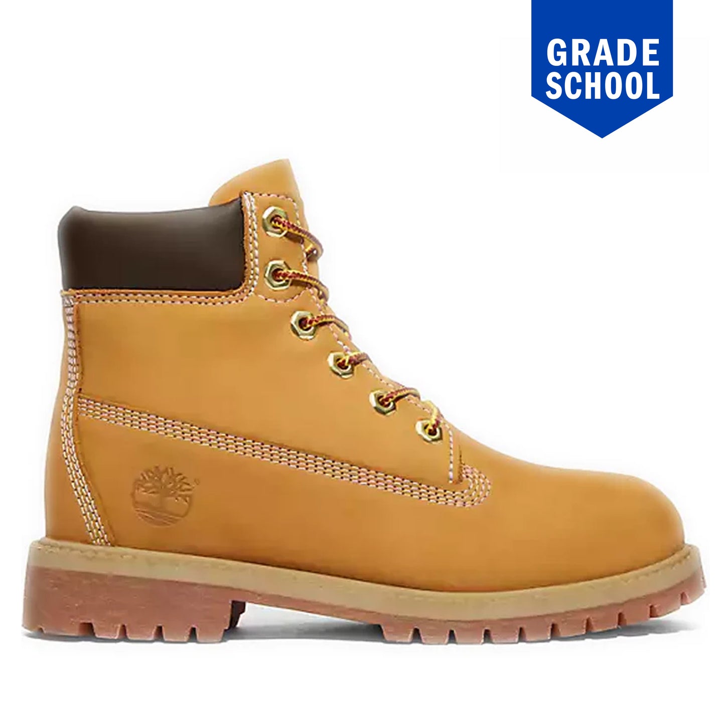 Grade School Timberland Premium 6-Inch Waterproof Boot - Wheat