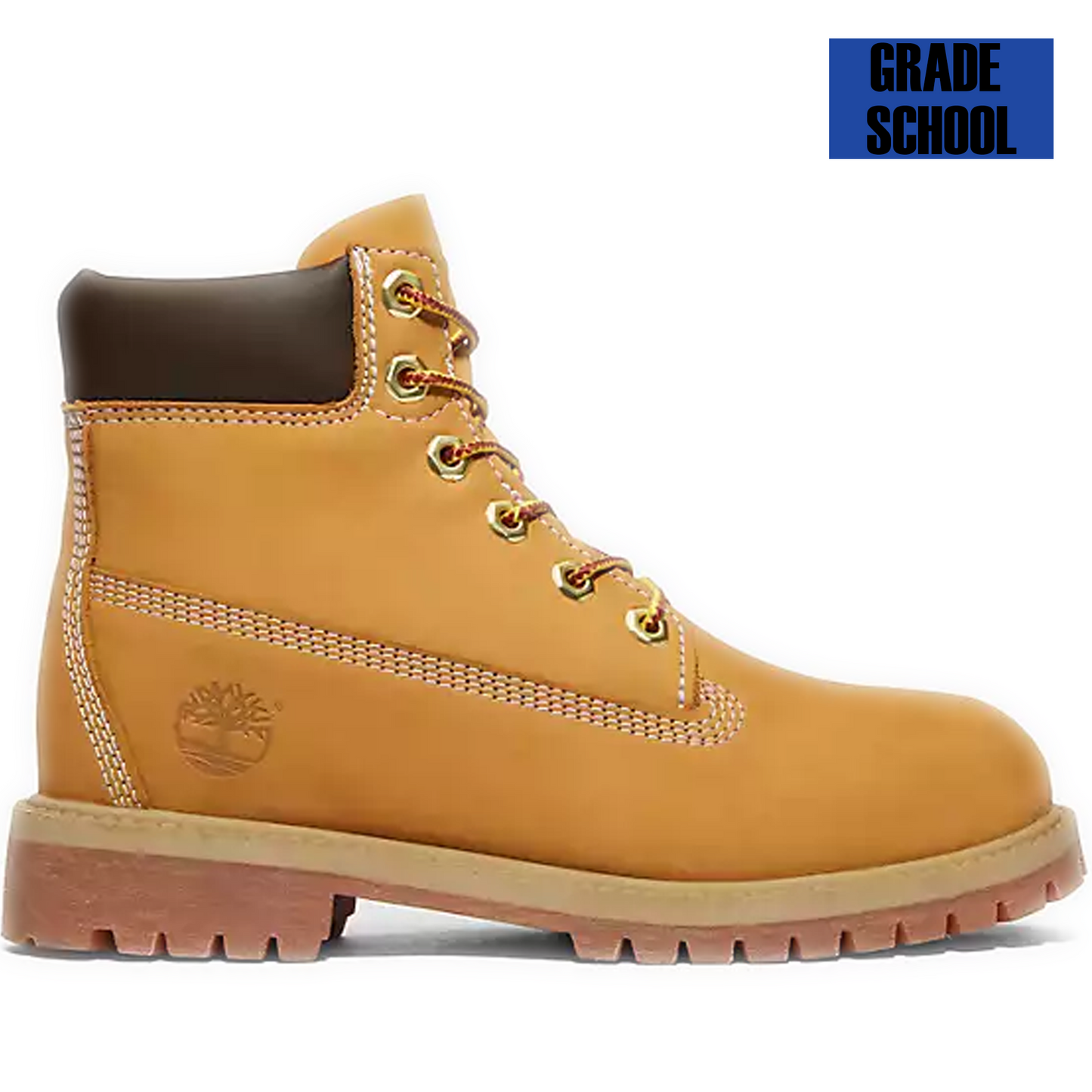 Grade School Timberland Premium 6-Inch Waterproof Boot - Wheat