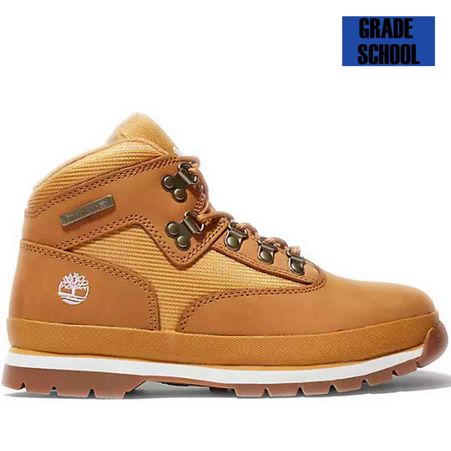 Grade School Timberland Euro Hiker Boot - Wheat