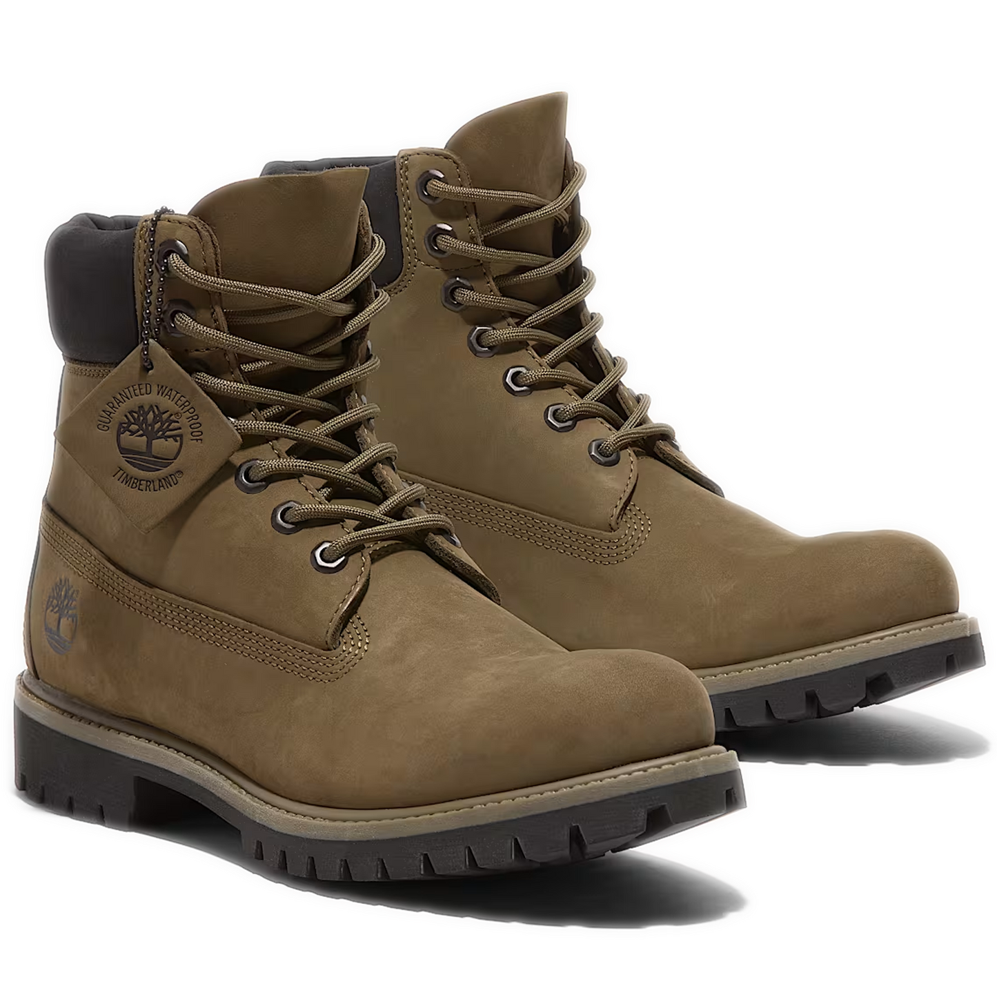 Men's Timberland Premium 6-Inch Waterproof Boot - Olive Nubuck