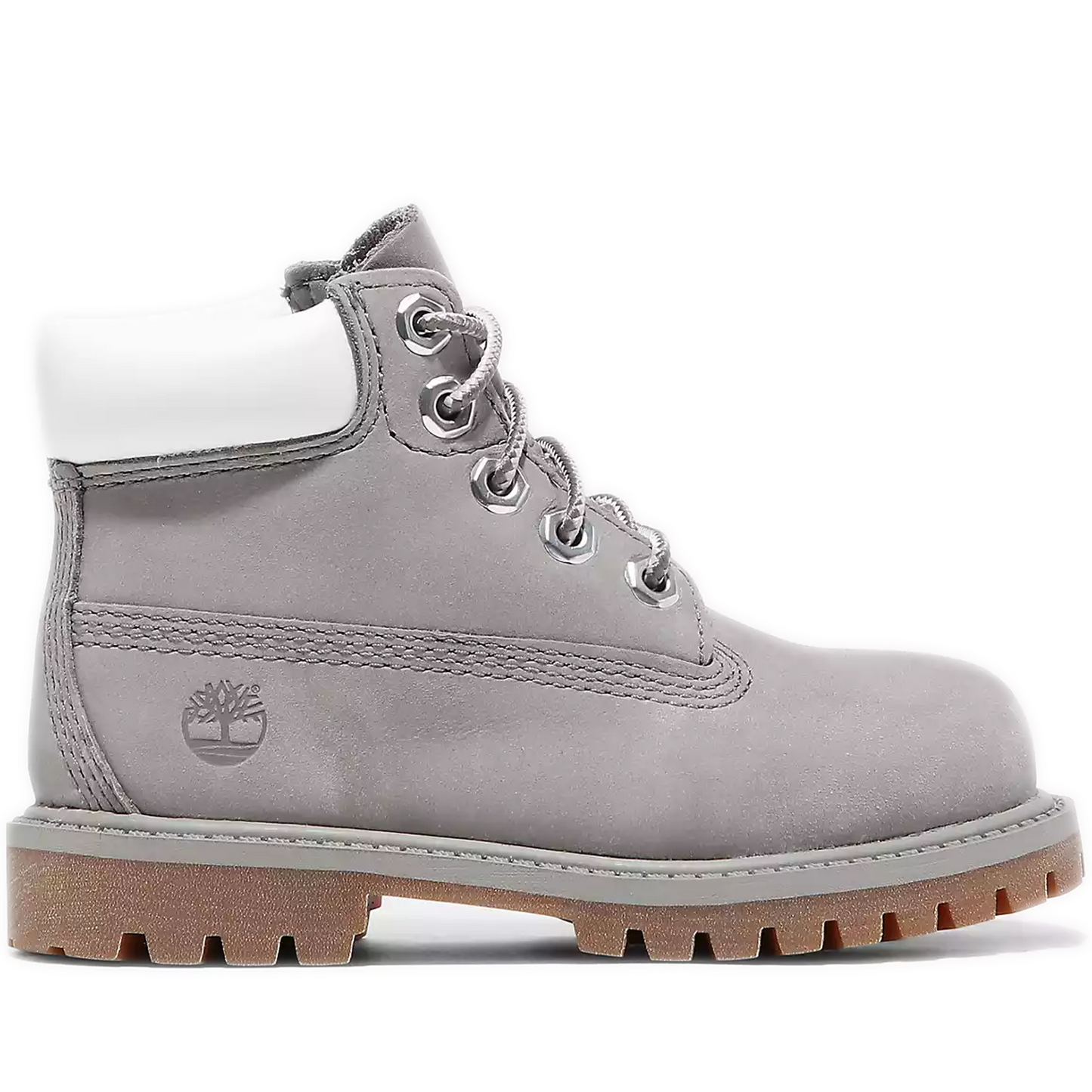 Infants Timberland Premium 6-Inch Waterproof Boots - Medium Grey Nubuck Side