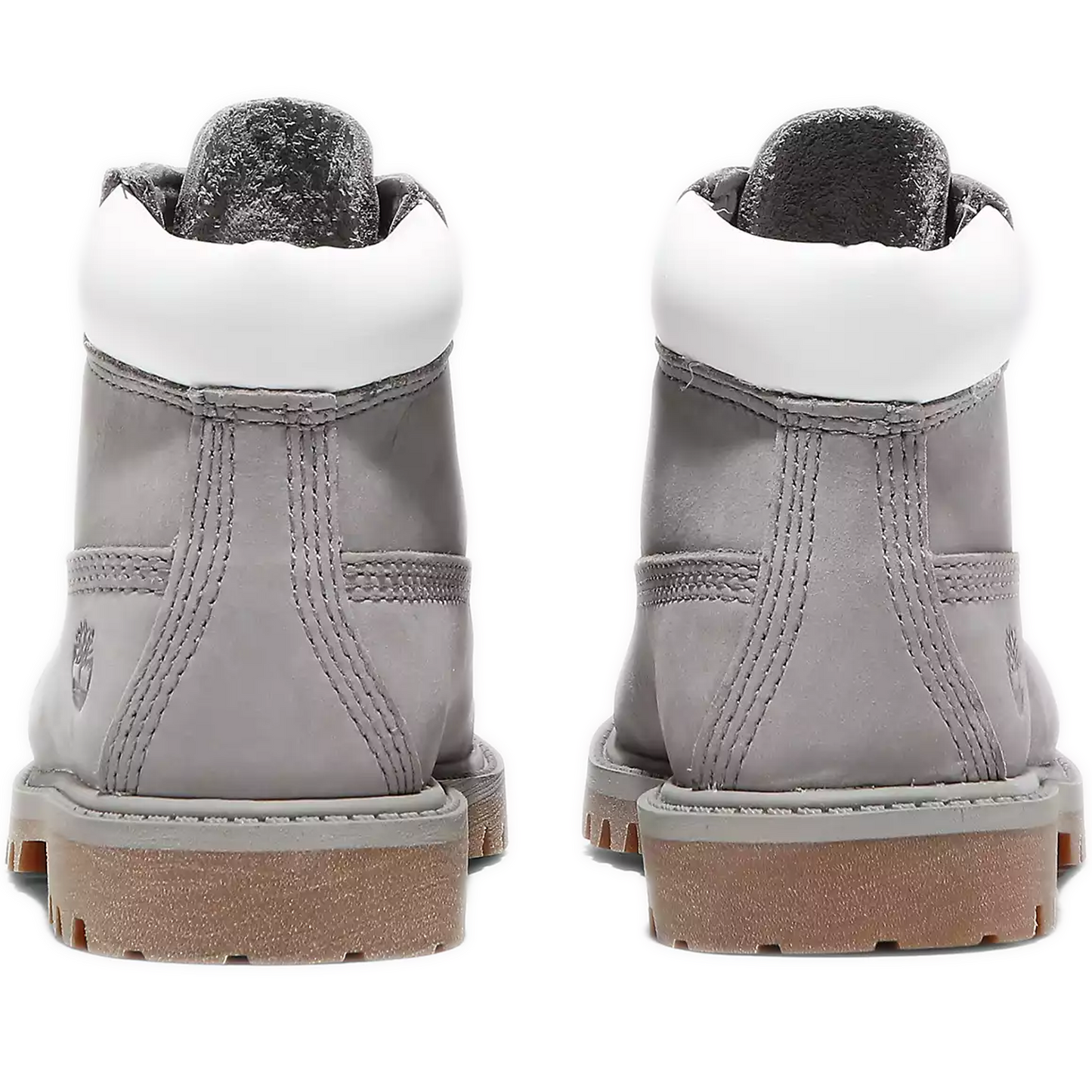 Infants Timberland Premium 6-Inch Waterproof Boots - Medium Grey Nubuck Heel View