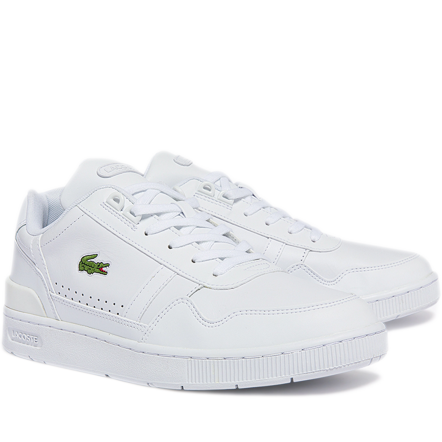 Men's Lacoste T-Clip Leather And synthetic Trainers - White