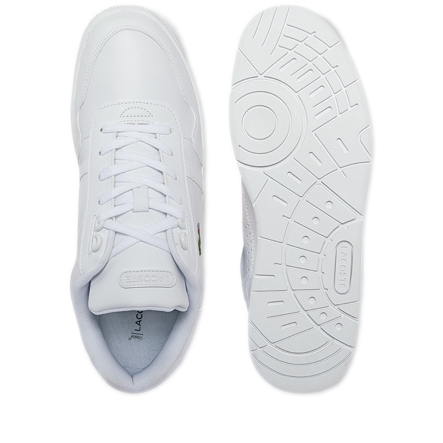 Men's Lacoste T-Clip Leather And synthetic Trainers - White