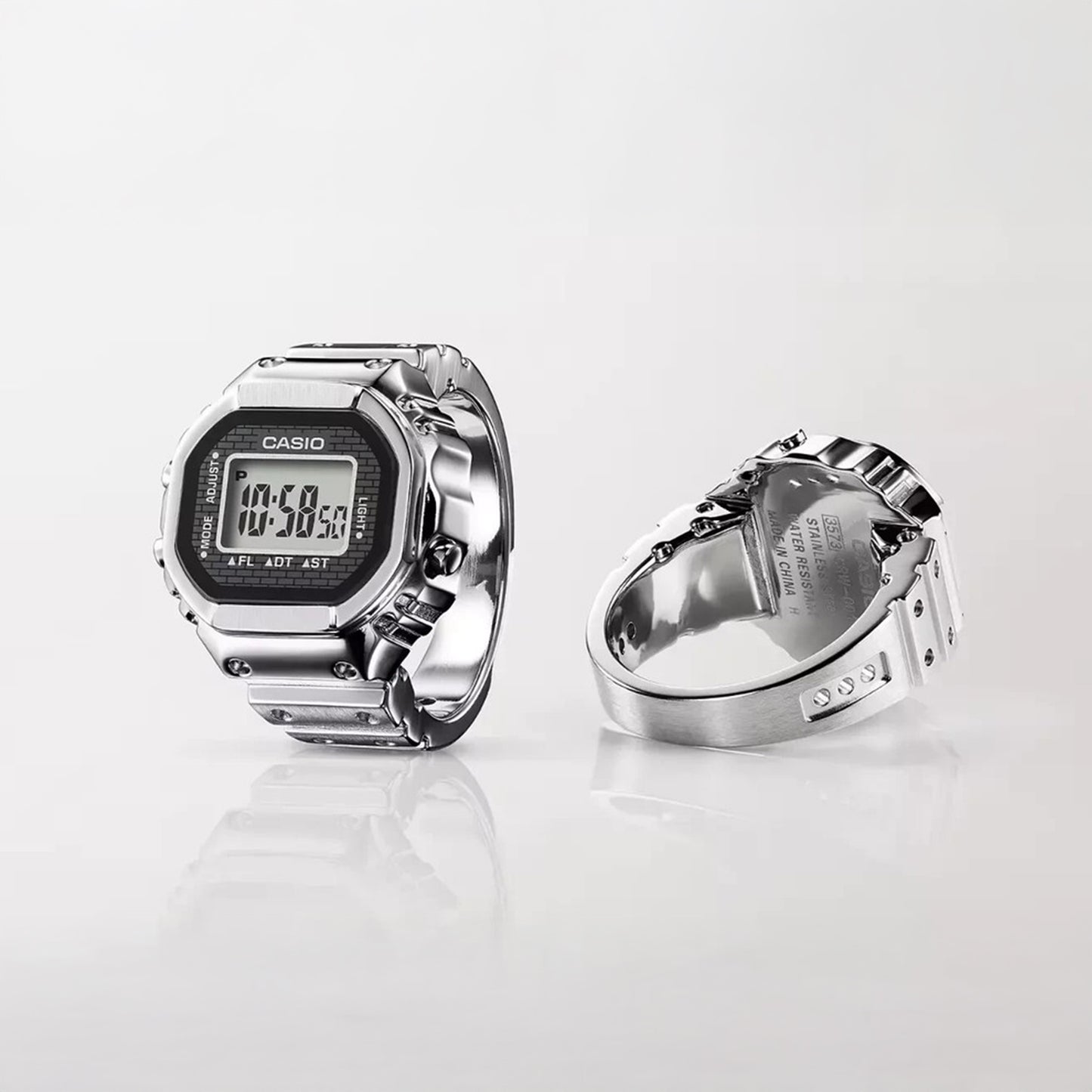 Casio Ring Watch - Silver