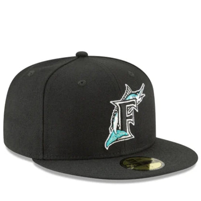 New Era Miami Marlins 59FIFTY Fitted Hat - Black Black