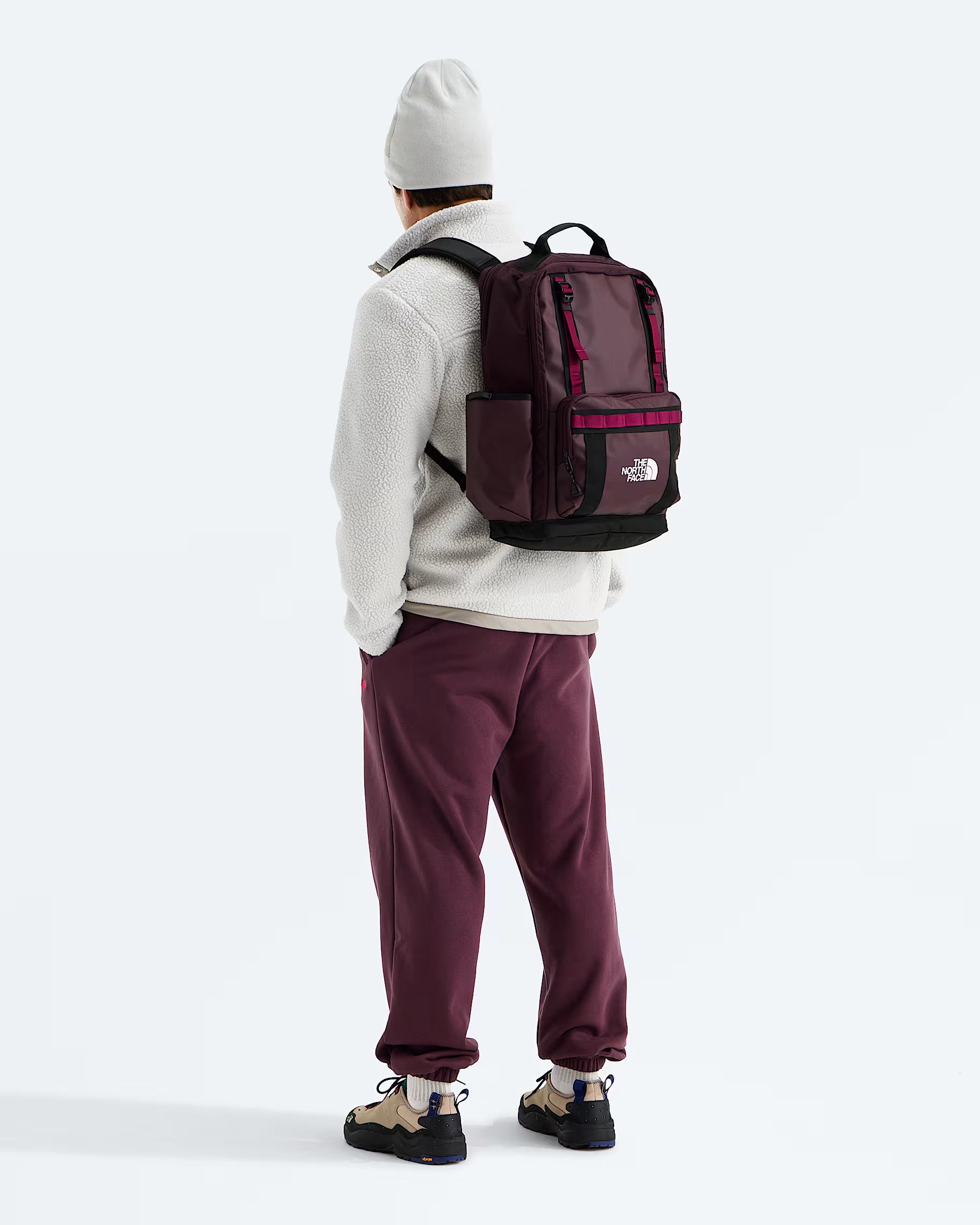 The North Face Base Camp Daypack - Deep Burgundy/TNF Black