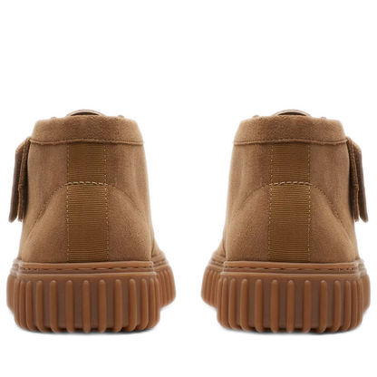 Men's Clarks Torhill Hi - Dark Sand Suede
