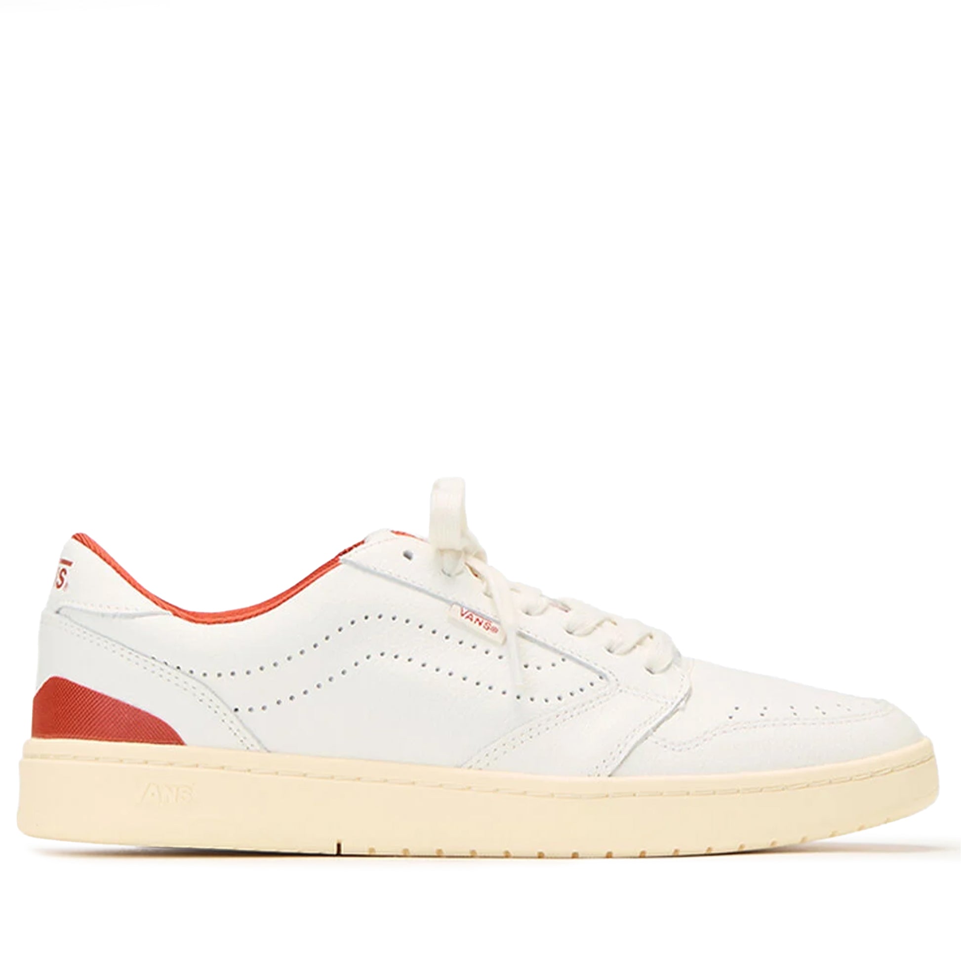 Men's Vans Court Low - Marshmallow / Burgundy