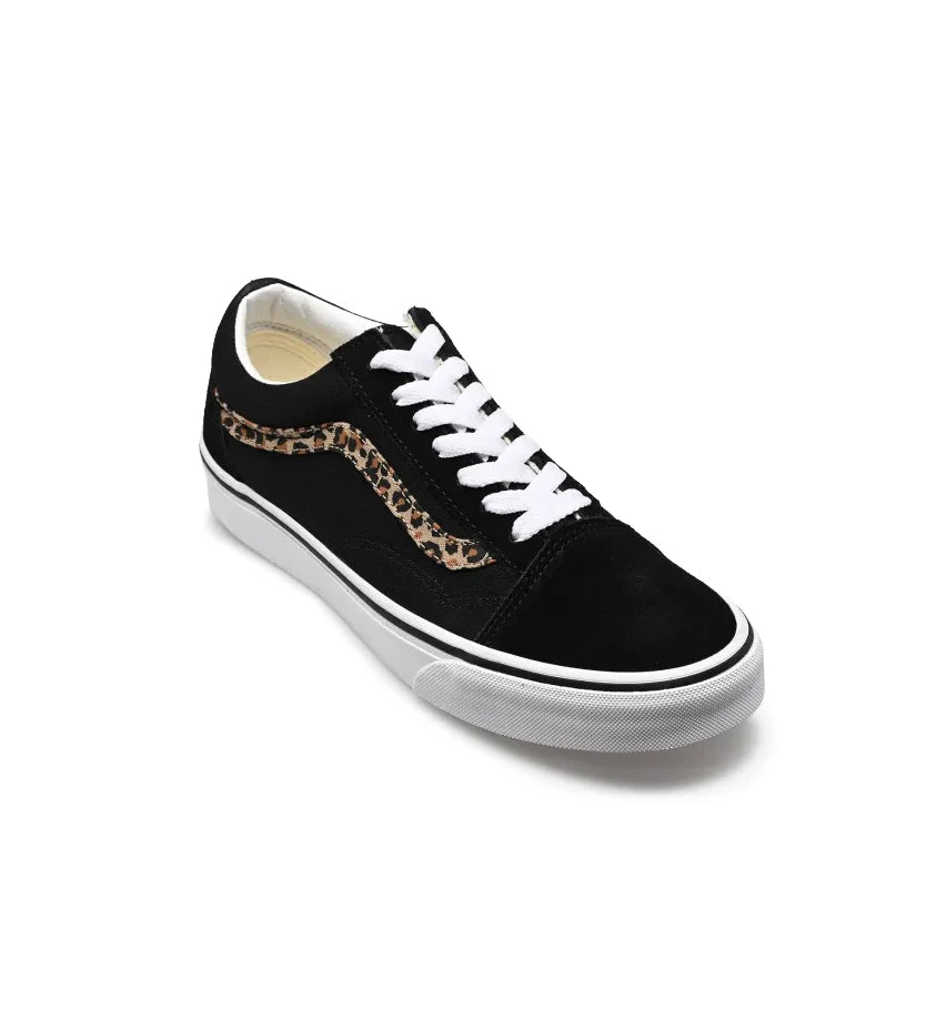 Vans Old Skool GS -  Black / Leopard