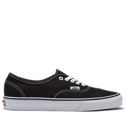 Men's Vans Authentic Shoes - Black/White Black