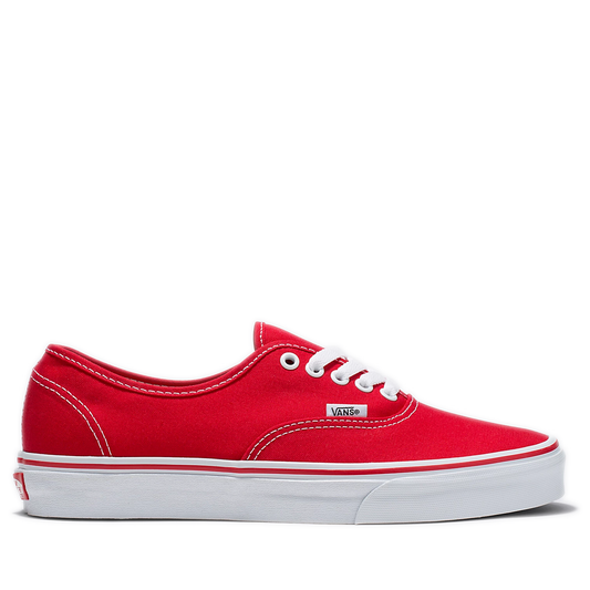 Men's Vans Authentic Shoes - Red/ White
