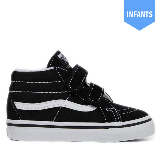 Infants SK8- Mid Reissue V Shoe - Black/ White