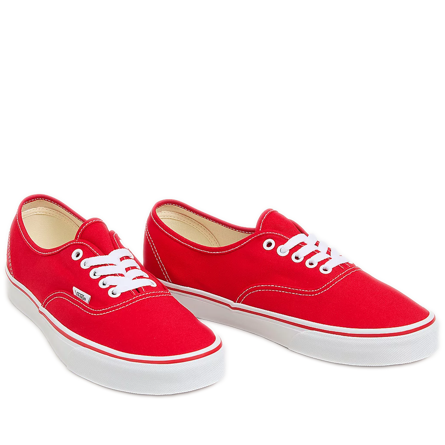 Grade School Vans Authentic Shoes - Red