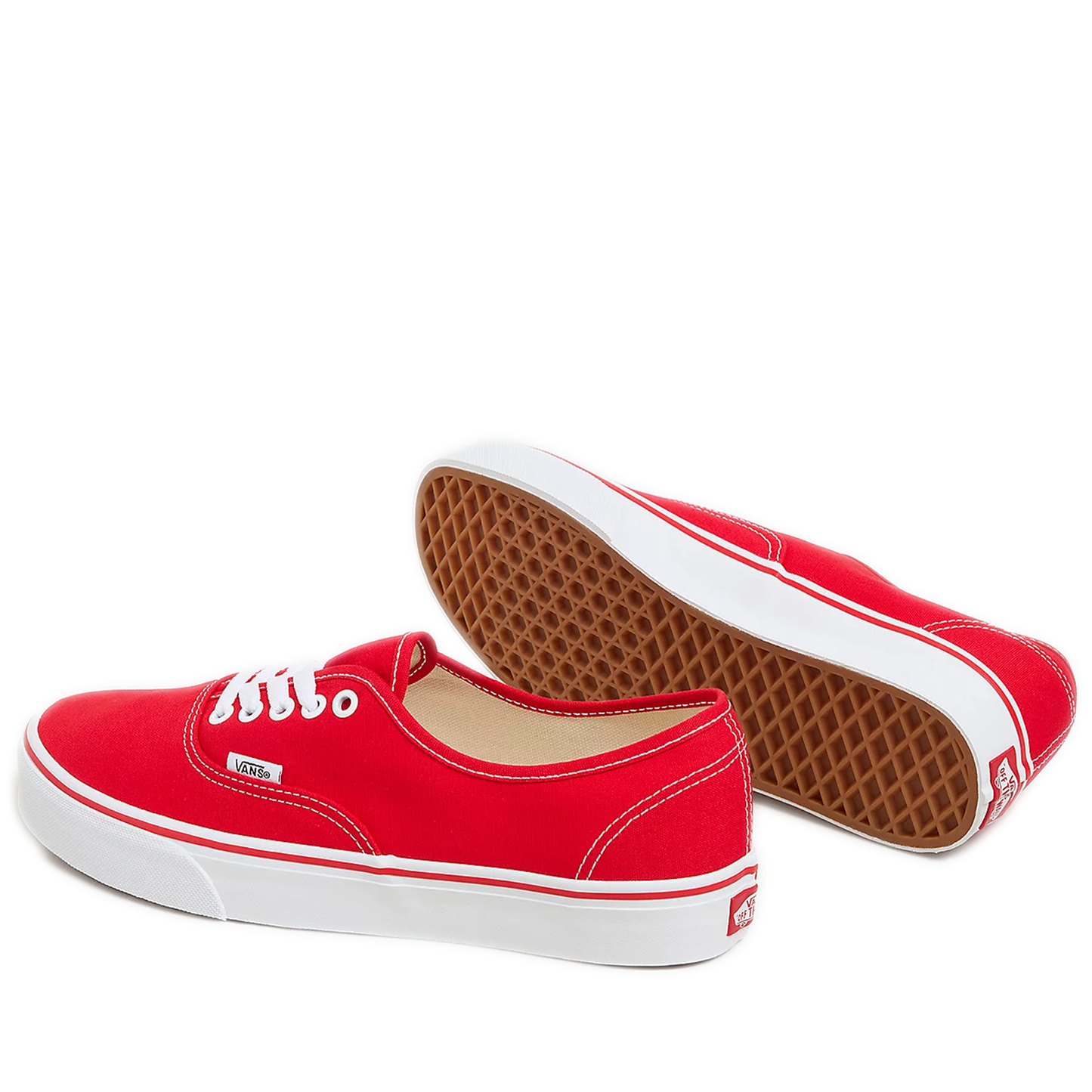 Grade School Vans Authentic Shoes - Red