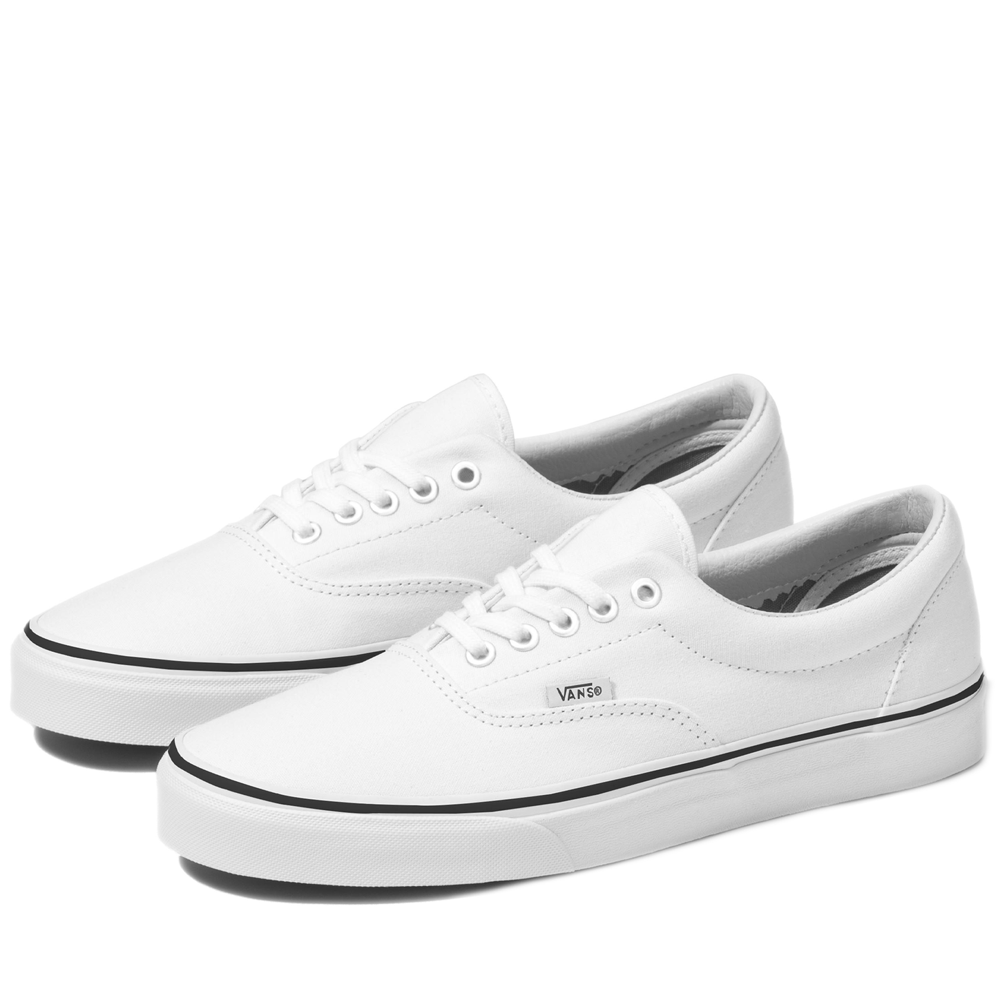 Grade School Vans Era Shoes - True White