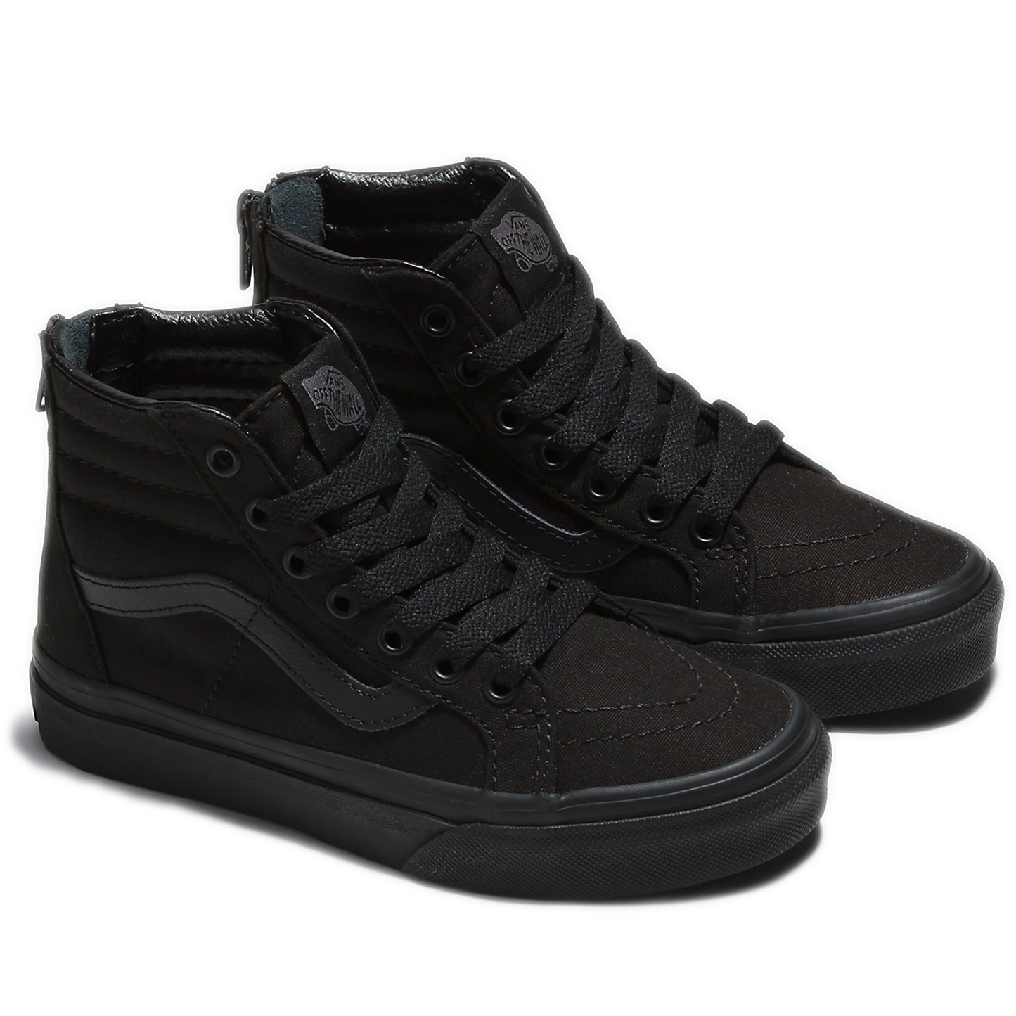 Pre School Vans SK8-HI Zip Shoes - Black/ Black