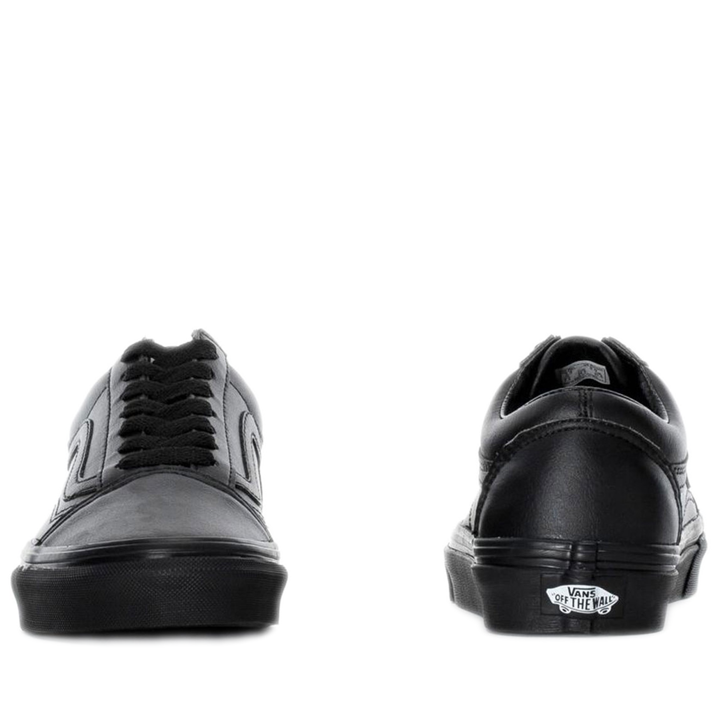 Grade School Vans Old Skool Shoes - Black/ Classic Tumble