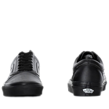 Grade School Vans Old Skool Shoes - Black/ Classic Tumble