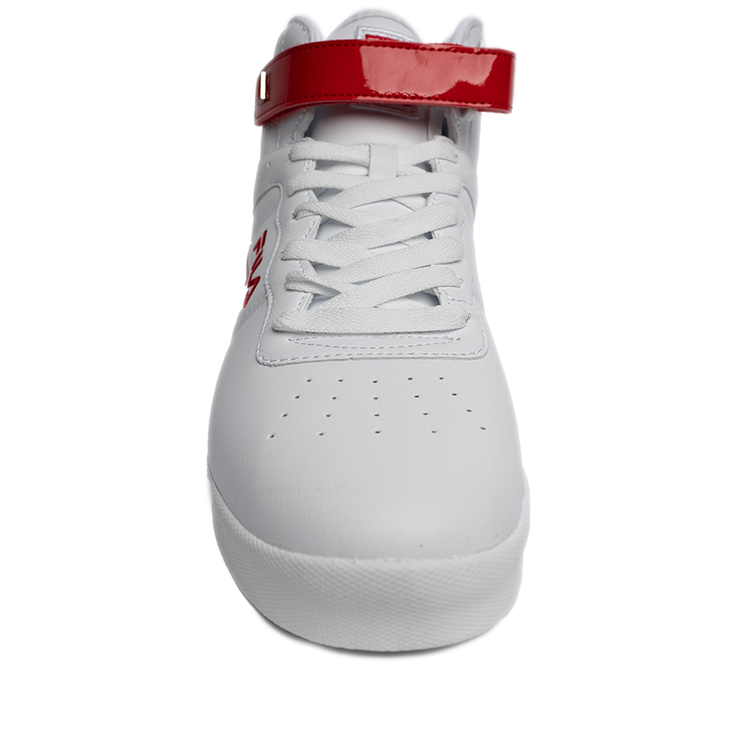 Men's Fila Vulc 13 Patent Flag - White/ Red/ White