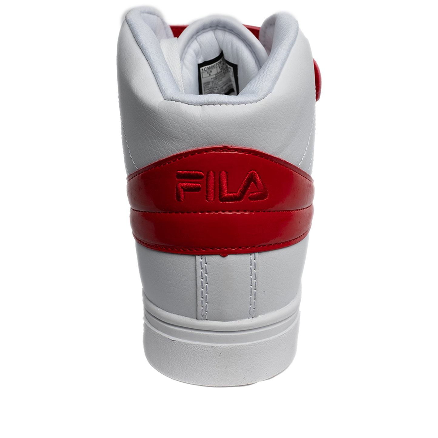 Men's Fila Vulc 13 Patent Flag - White/ Red/ White