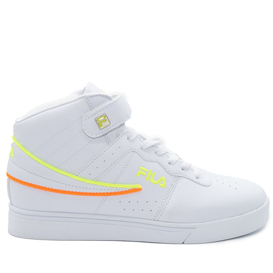 Men's Fila Vulc 13 Outline Updo - White/ Safety Yellow