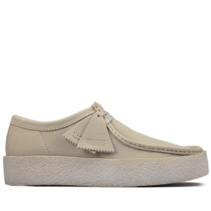 Men's Clarks Wallabee Cup - White Nubuck White Nubuck