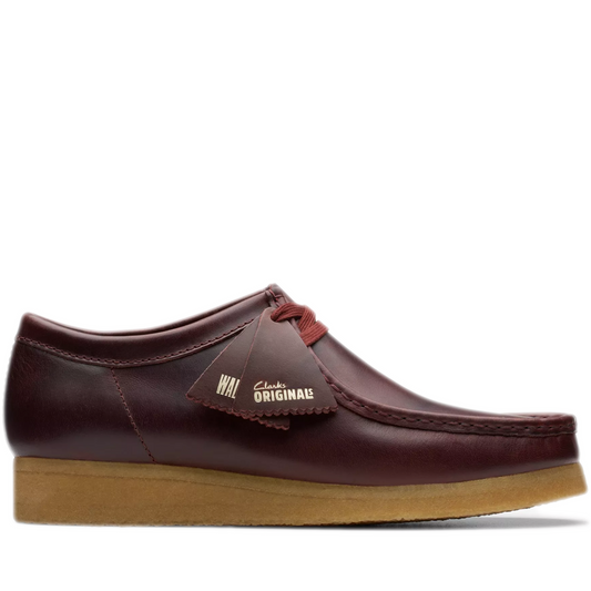 Men's Clarks Wallabee - Deep Red Leather