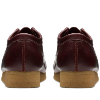 Men's Clarks Wallabee - Deep Red Leather