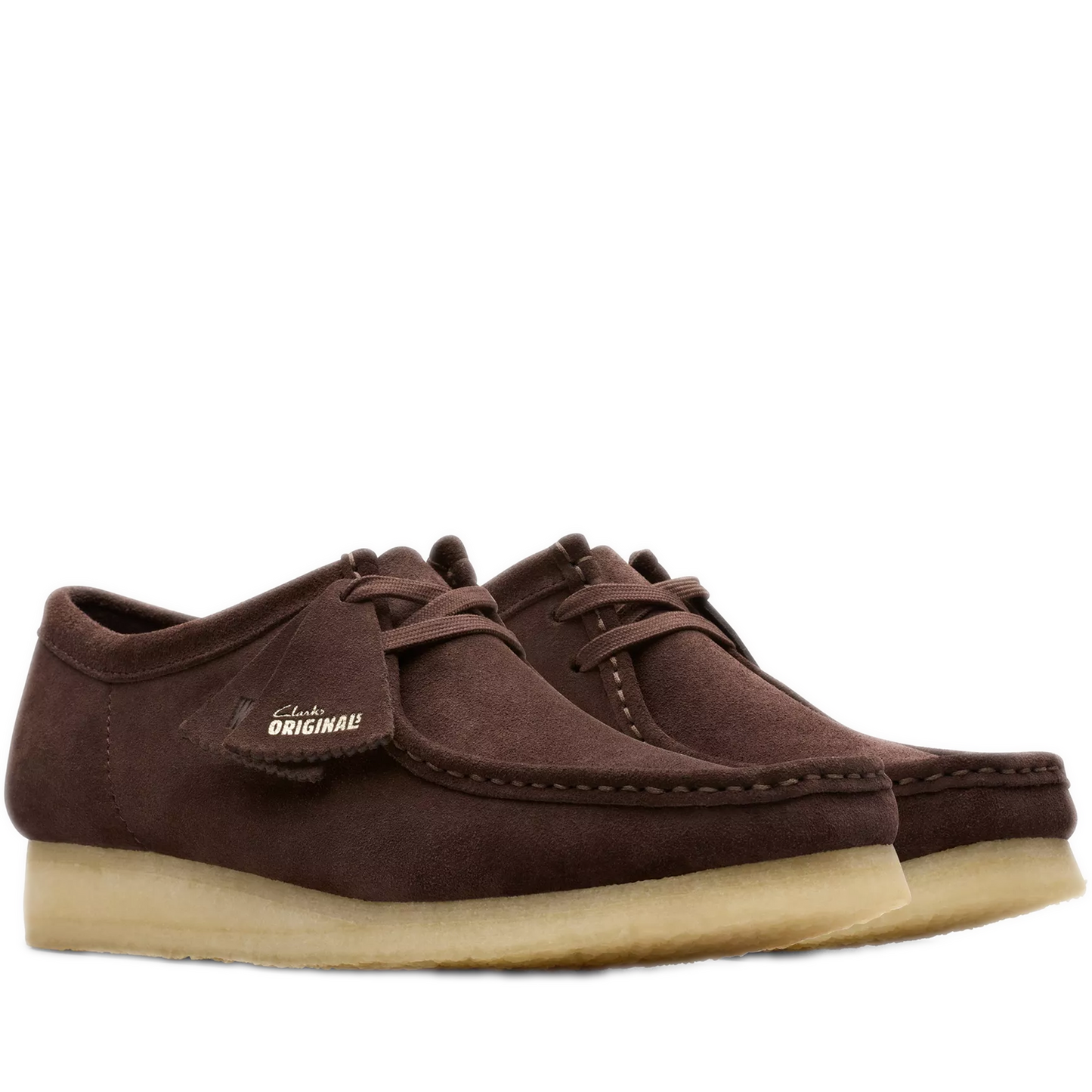 Men's Clarks Wallabee Low - Dark Brown Suede