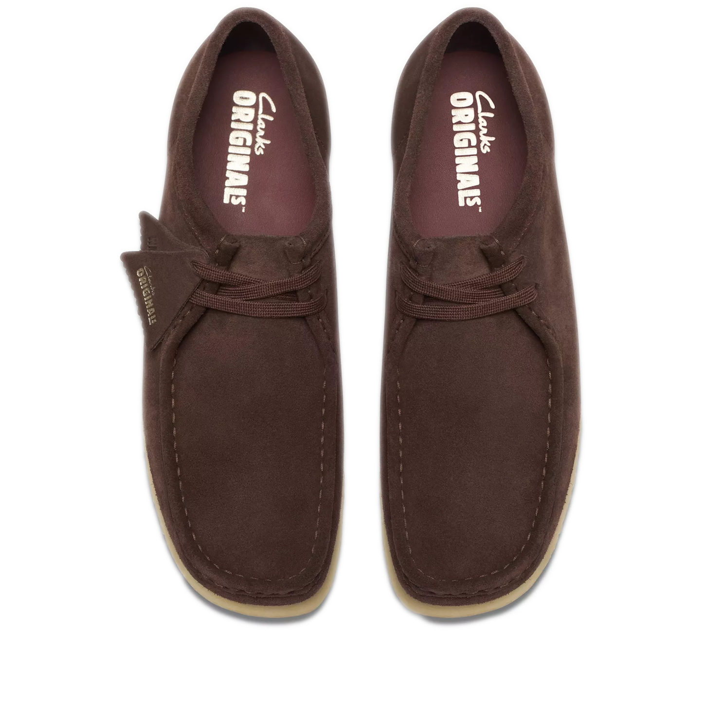 Men's Clarks Wallabee Low - Dark Brown Suede