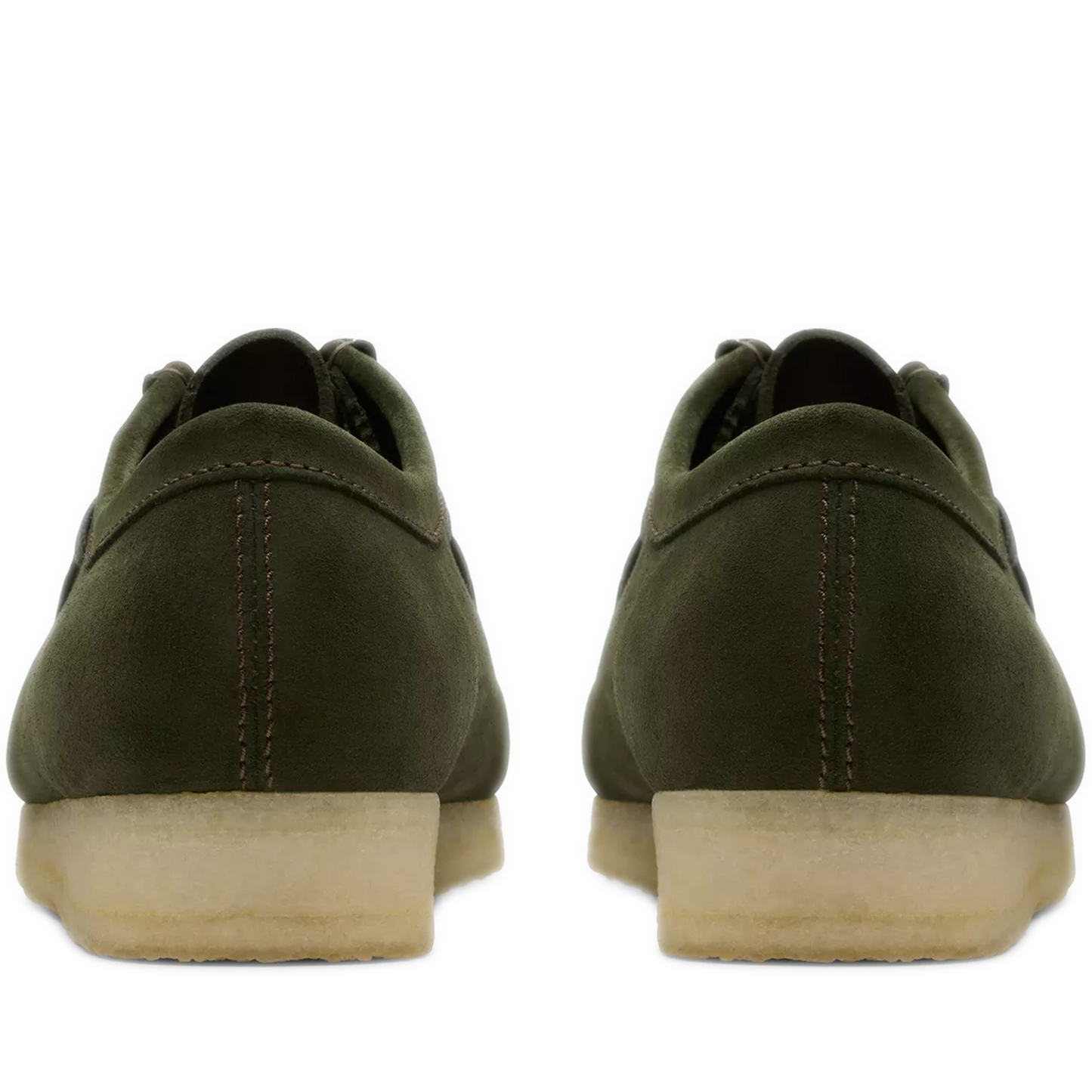 Men's Clarks Wallabee Low - Forest Green Suede