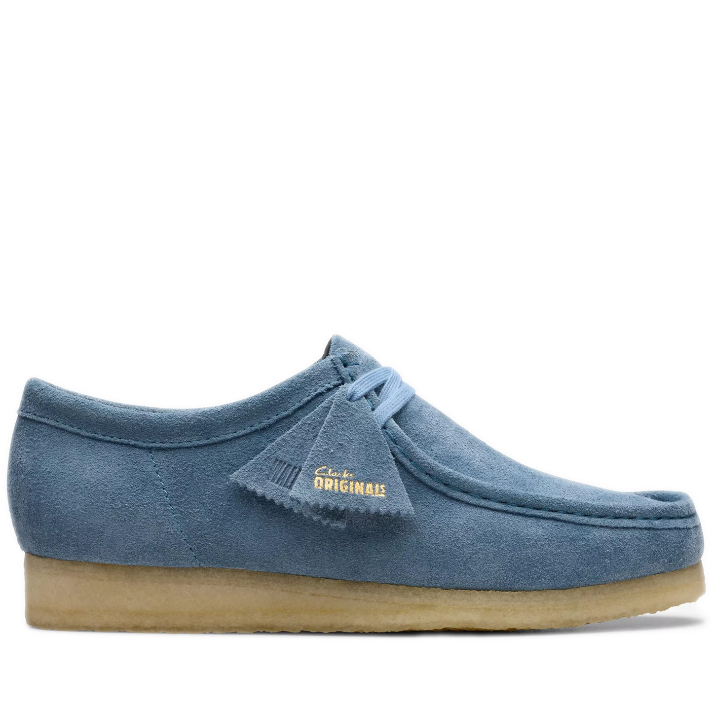 Men's Clarks Wallabee Low - French Blue Suede