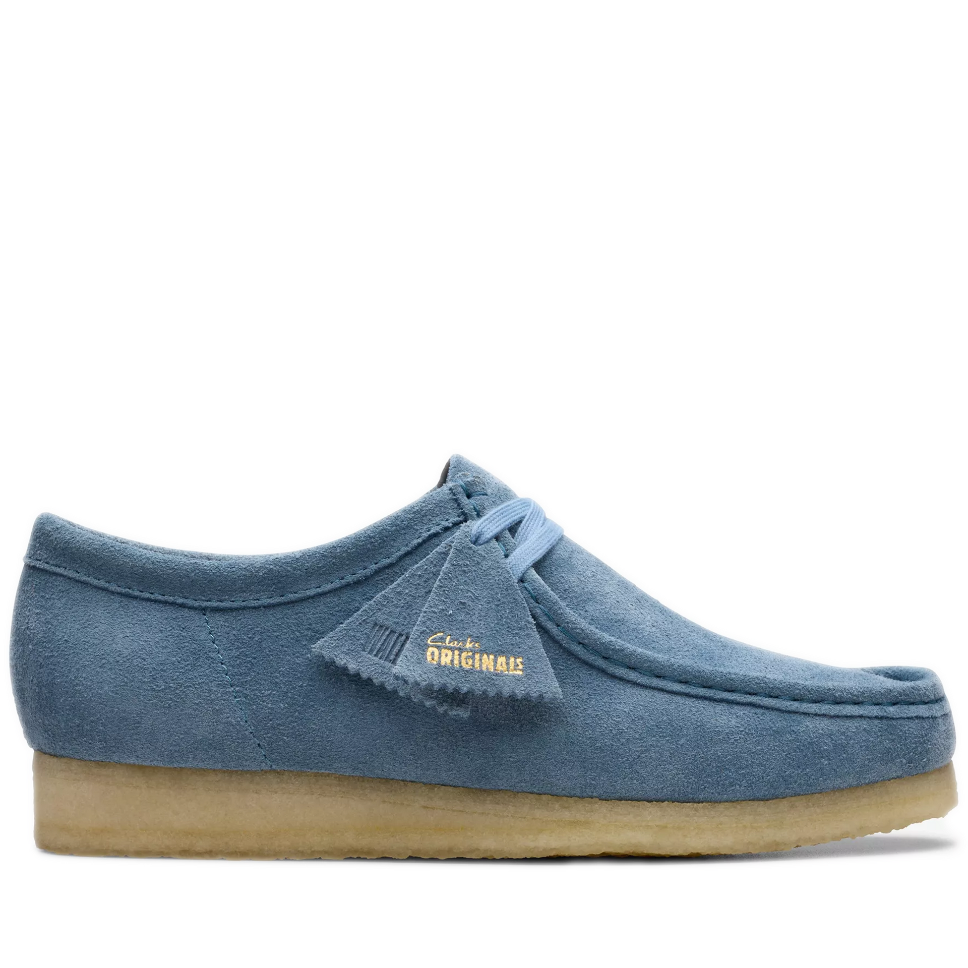 Men's Clarks Wallabee Low - French Blue Suede – Cool J's Miami online