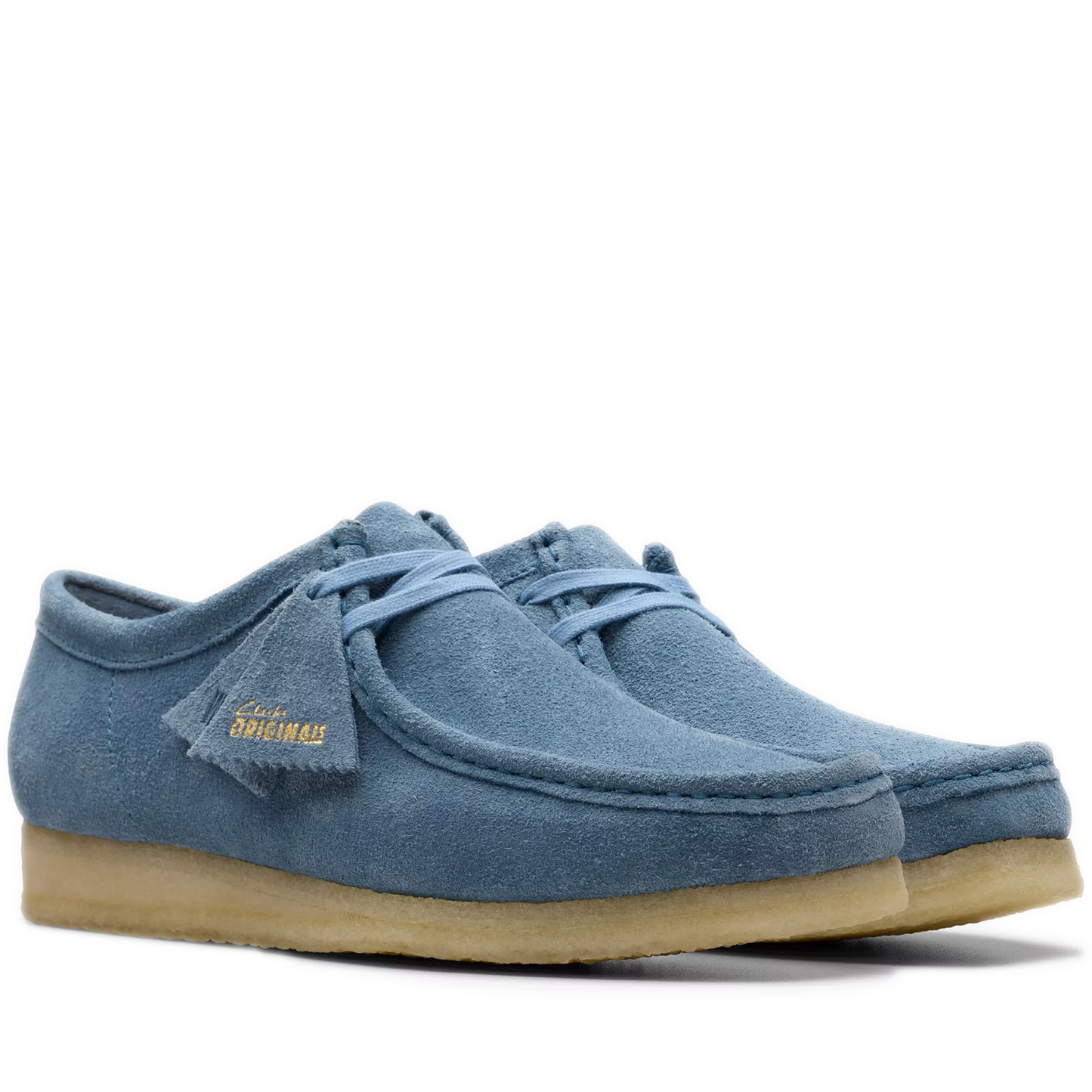 Men's Clarks Wallabee Low - French Blue Suede