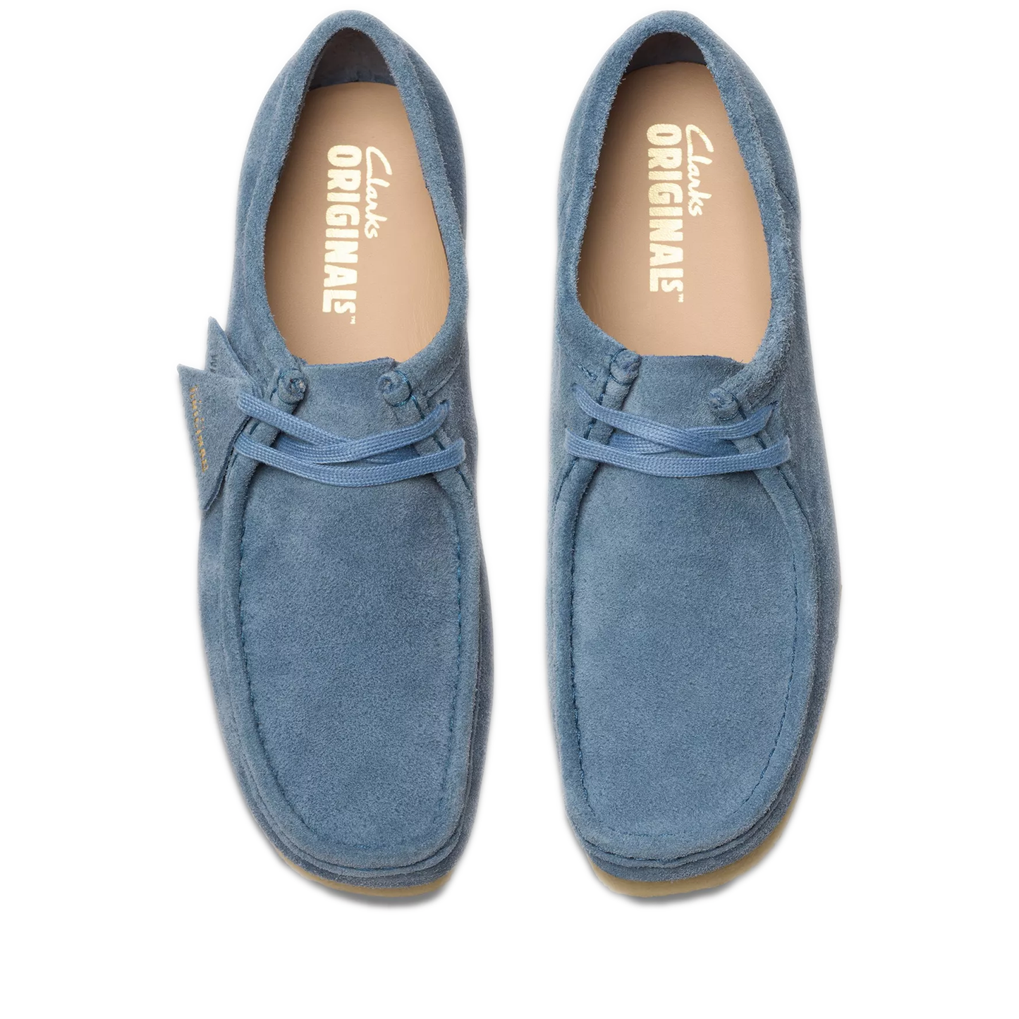 Men's Clarks Wallabee Low - French Blue Suede