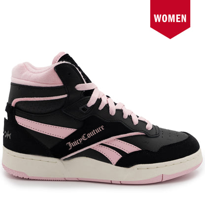 Women's Reebok BB 4000 Mid II Shoes - Black/Pink/Black