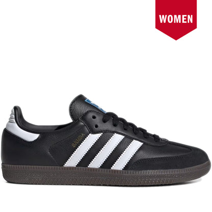 Women's Adidas Samba OG Shoes - Core Black/Cloud White/Gum