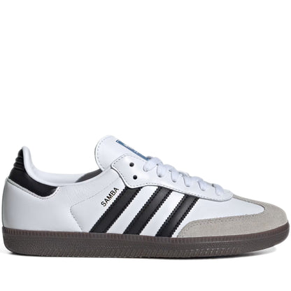 Women's Adidas Samba OG Shoes - Cloud White/Core Black/Gum