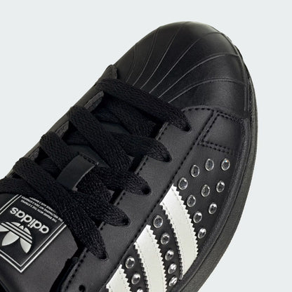 Women's Adidas Superstar II - Core Black / Zero Metallic