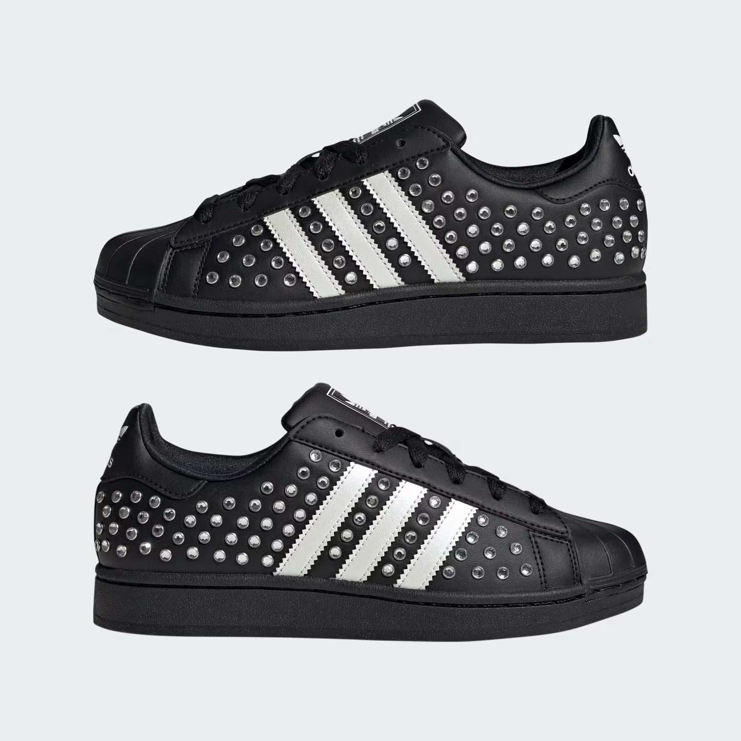 Women's Adidas Superstar II - Core Black / Zero Metallic