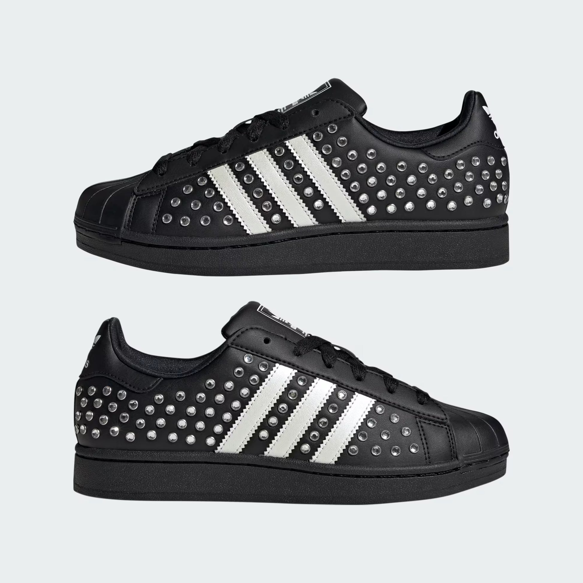 Women's Adidas Superstar II - Core Black / Zero Metallic
