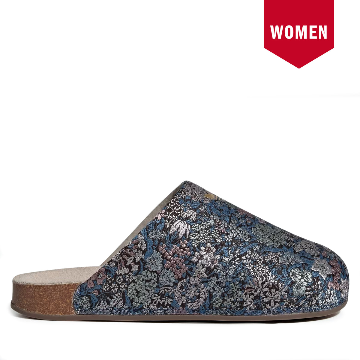 Women's Adidas ADIMULE x Liberty London SLIDES- Wonder Beige / Gold Metallic