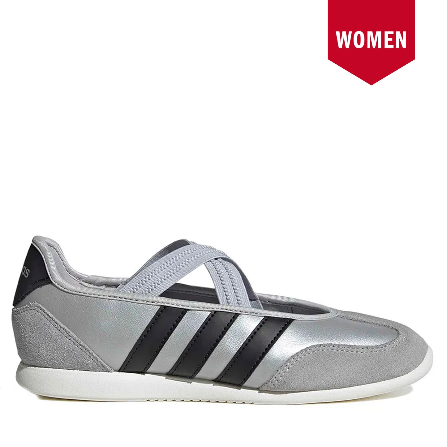 Women's Adidas Barreda Mary Jane - Silver Met / Core Black