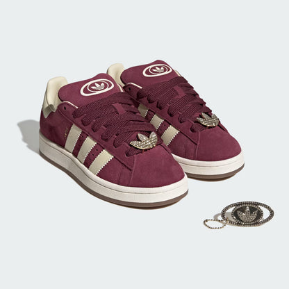 Women's Adidas Campus 00s - Maroon / Warm Vanilla / Gold Metallic