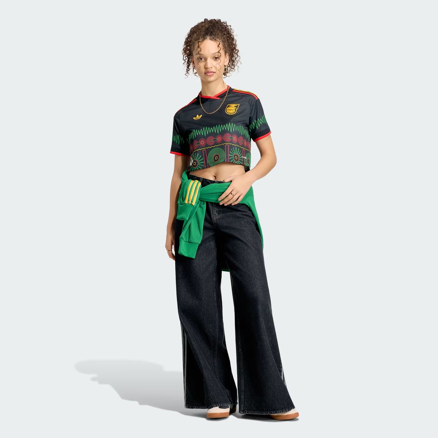 Women´s Adidas Jamaica 26 x Bob Marley Away Cropped Jersey