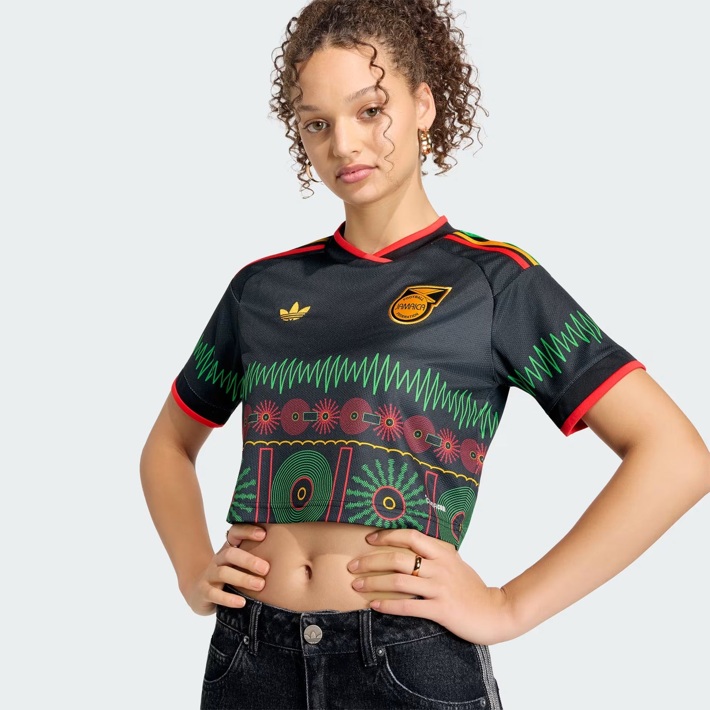Women´s Adidas Jamaica 26 x Bob Marley Away Cropped Jersey