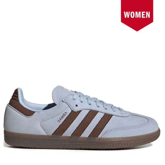 Women's Adidas Samba OG - Crystal Sky / Earth Strata / Cloud White Crystal Sky Earth Strata Cloud White